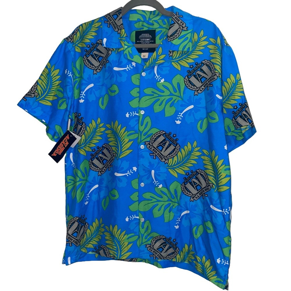 NWT My Hero Academia UA High School Funimation Polo Anime Cartoon Resort Summer